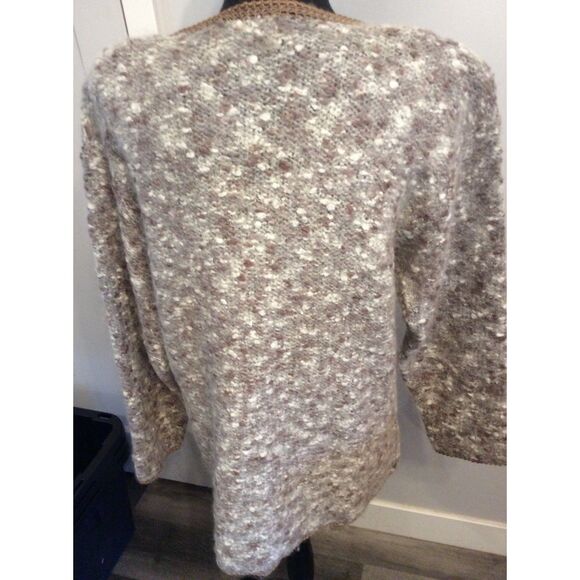 Wool Blend vintage button up cardigan Crochet Angela Baraldio M/L - Picture 4 of 8